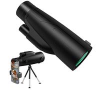 12x50 HD Monocular Telescope, High Powered Monocular for Adults with Smartphone Adapter & Tripod, Monocular for Camping Hiking Bird Watching