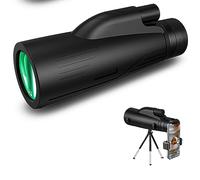 12x50 HD Monocular Telescope, Monoculars for Adults High Powered with Smartphone Adapter & Tripod,Handheld and Easy to Put in Your Pocket