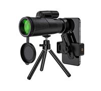12x50 High Definition Monocular Telescope, Bak4 Prism FMC lens Waterproof Monocular with Smartphone Holder and Tripod