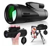 12x50 High Definition Monocular Telescope, Waterproof Portable High Power Prism Monocular Telescope with Smartphone Holder Tripod for Bird Watching Hunting Camping and Concert