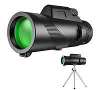 12x50 High List Telescope with Smartphone Adapter, Tripod, Hand Strap - High Power Monocular, Lightweight Monocular Telescope for Bird Watching