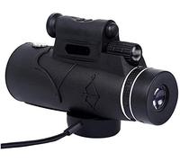 12x50 High Power Life Waterproof BAK4 Prism FMC Lens Monocular Telescope Compact Monocular with Smartphone Adapter and Tripod and Light Monocular Telescope