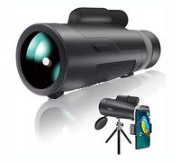 12x50 High Power Monocular Telescope, Low Night Vision Monocular Telescope for Adults Waterproof Fogproof HD Monocular FMC Lens & BAK4 Prism with Smartphone Holder & Tripod for Bird Watching