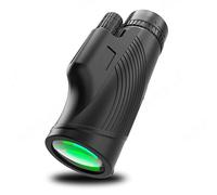 12X50 Monocular for Adults, Powerful with BAK4 Prism and FMC Lens, Wrist Strap, Portable Compact Monocular for Hunting, Sports, Outdoor (Binocular Lenses)