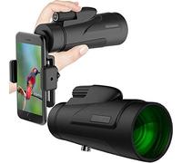 12x50 Monocular, High Power Bak4 Prism Single Tube Waterproof Monocular With Smartphone Adapter Tripod For Bird Watching Hunting Camping Sightseeing