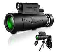 12x50 Monocular Telescope for Adults, BILLION DUO HD High Power FMC BAK4 Prism Monocular Waterproof Telescope Scope with Smartphone Adapter & Tripod & Flashlight for Bird Watching Camping Traveling