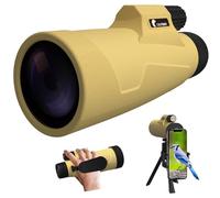 12x50 Monocular Telescope High Powered for Adult - Compact Zoom HD Monocular with Smartphone Adapter&Tripod - BAK 4&FMC Lens Waterproof Monocular for Hunting, Hiking, Bird Watching, Camping Traveling