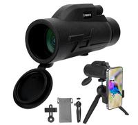 12x50 Monocular Telescope with Smartphone Holder & Tripod, High Power Monoculars with Zoom Focus for Adults, Compact Monocular with Bak4 Prism and Fmc Lens for Hiking Bird Watching Gifts for Men