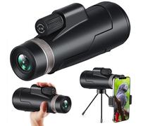 12x50 Monocular Telescope with Tripod - Black jf-5
