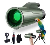 12x56 Monoculars for Adults High Powered, HD BAK4 FMC Monocular Telescope with Smartphone Adapter & Tripod, Portable Lightweight Monocular Scope for Bird Watching, Stargazing, Concerts & Sports Events