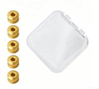 12x6.5mm 7075 Aluminum Chainring Bolts 5-Pack Strong | CNC precision machined surfaces, exact thread alignment, prevents stripping, for durable coating, multiple colors(Golden)
