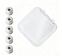 12x6.5mm 7075 Aluminum Chainring Bolts 5-Pack Strong | CNC precision machined surfaces, exact thread alignment, prevents stripping, for durable coating, multiple colors(Silver)