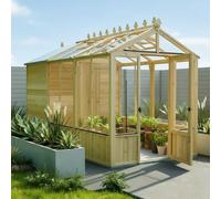 12x6 Shire Holkham Combi Greenhouse with Shed