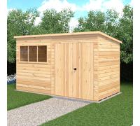 12x6 Shire Ranger Premium Pent Shed with Double Doors