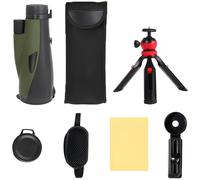 12X60 Monocular for Adults, High Powered Waterproof Scope with ED Coating and FMC Multi Layer Optics, 60mm Large Aperture, 90m at 1000m Field of View, Photography Clip, Tripod Mount, Bag