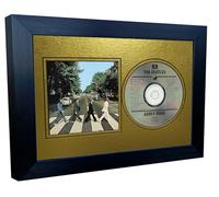 12x8 A4 CD Compact Disc Photo Sleeve Display Frame Case With Mount Matt For Photograph Picture Artwork In Metallic Gold - Silver - Black - Cream Music Gift (Metallic Gold Mount With Black Frame)