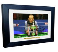 12x8 A4 Mark Williams The Welsh Potting Machine World Snooker Champion Winner 2000 2003 2018 Crucible Theatre Autographed Signed Signature Photo Photograph Picture Frame Poster Gift 1