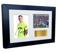 12x8 A4 Signed Dean Henderson Crystal Palace FC FA Cup Winners 2025 Autographed Autograph Signature Picture Frame Photograph Photo Poster Football Soccer Gift Triple Gold