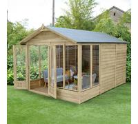 12x8 Forest 4Life Summerhouse Pressure Treated - 12x8 Forest 4Life Summerhouse Pressure Treated - With Installation on customers prepared base