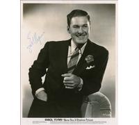 12X8 INCHES ERROL FLYNN AUTOGRAPH, SIGNED PHOTO PRINT, APPROX SIZE 12X8 INCHES, WALL ART, PRINT, LIVING ROOM
