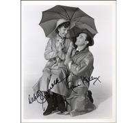 12X8 INCHES GENE KELLY AND DEBBIE REYNOLDS AUTOGRAPH, PHOTO PRINT, APPROX SIZE