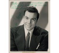 12X8 INCHES MARIO LANZA AUTOGRAPH, PHOTO PRINT, APPROX SIZE
