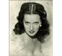 12X8 INCHES MAUREEN OHARA AUTOGRAPH, SIGNED PHOTO PRINT APPROX SIZE