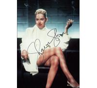 12X8 INCHES SHARON STONE SIGNED AUTOGRAPHED PRINT APPROX SIZE