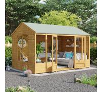 12x8 Petra Tongue and Groove Reverse Apex Summerhouse -PT BillyOh