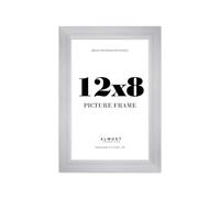 12x8 Photo Frame, Display 12x8 Pictures (30.5 x 20.3cm) Picture Frame for wall Display - Silver - 1 Pack