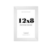 12x8 Photo Frame, Display 12x8 Pictures (30.5 x 20.3cm) Picture Frame for wall Display - White - 1 Pack