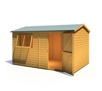12x8 Shire Lewis Premium Shed with Door in Right Side in shiplap