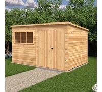 12x8 Shire Ranger Premium Pent Shed with Double Doors