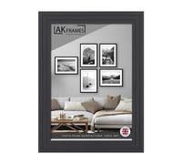 12X9 Dark Grey Modern Step Picture Frame - Perfect For Posters, Photos And Wall Art - Elegant Home Decor - Ak Frames