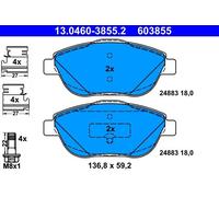 13.0460-3855.2 BRAKE PAD SET, DISC BRAKE ATE
