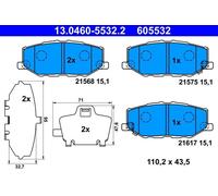 Brake pads 13.0460-5532.2 ATE for SUZUKI JIMNY Closed Off-Road Vehicle