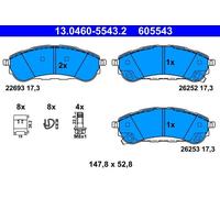 Brake pads 13.0460-5543.2 ATE for FORD RANGER