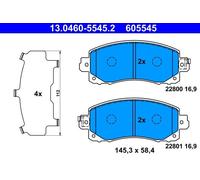 13.0460-5545.2 BRAKE PAD SET, DISC BRAKE FITS FOR SUBARU FORESTER 2.0 E-BOXER HY