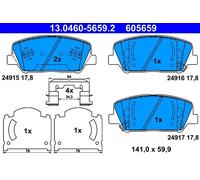 BRAKE PAD SET DISC BRAKE FOR KIA OPTIMA K5 CERATO/KOUP/Hatchback FORTE5 K3 2.0L