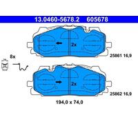 13.0460-5678.2 BRAKE PAD SET, DISC BRAKE FITS AUDI A4 ALLROAD B9 45 TFSI MILD HY