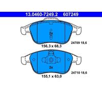 Brake pads 13.0460-7249.2 ATE for RENAULT MEGANE III Hatchback MEGANE CC CLIO IV