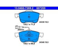 ATE 13.0460-7269.2 Brake pad set
