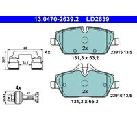 ATE 13.0470-2639.2 Brake pad set