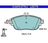 Brake pads 13.0470-2779.2 ATE for MERCEDES-BENZ INFINITI