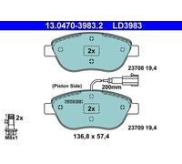 ATE 13.0470-3983.2 Brake pad set