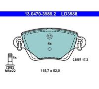 Brake pads 13.0470-3988.2 ATE for JAGUAR FORD RENAULT
