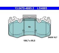 BRAKE PAD SET, DISC BRAKE 13.0470-4885.2