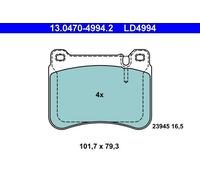Brake pads 13.0470-4994.2 ATE for MERCEDES-BENZ C-CLASS C-CLASS T-Model CLK SLK