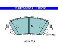 ATE 13.0470-5533.2 Brake pad set