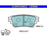ATE 13.0470-5540.2 Brake pad set